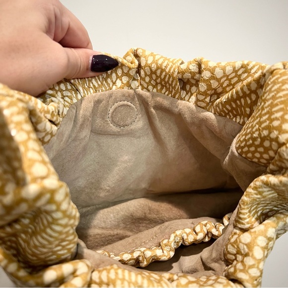 STAUD Felix Faun Purse Tan/Beige Animal Print Leather Handbag Shoulder Bag - Picture 14 of 14